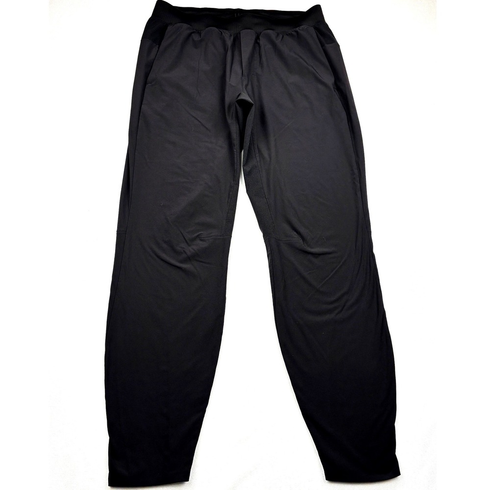 Lululemon Pants Mens Large Black In Mind Pant 30" Slim Tapered Stretch Yoga Gym